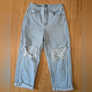 Wild Fable Distressed Highest Rise Baggy Jeans - 14